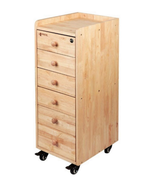 Chest Of Four Open Drawers Made Of Wooden Materials Isolated On